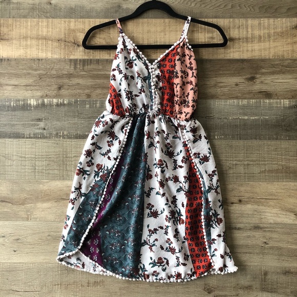 Eyeshadow Dresses & Skirts - Block Print Floral Dress XS